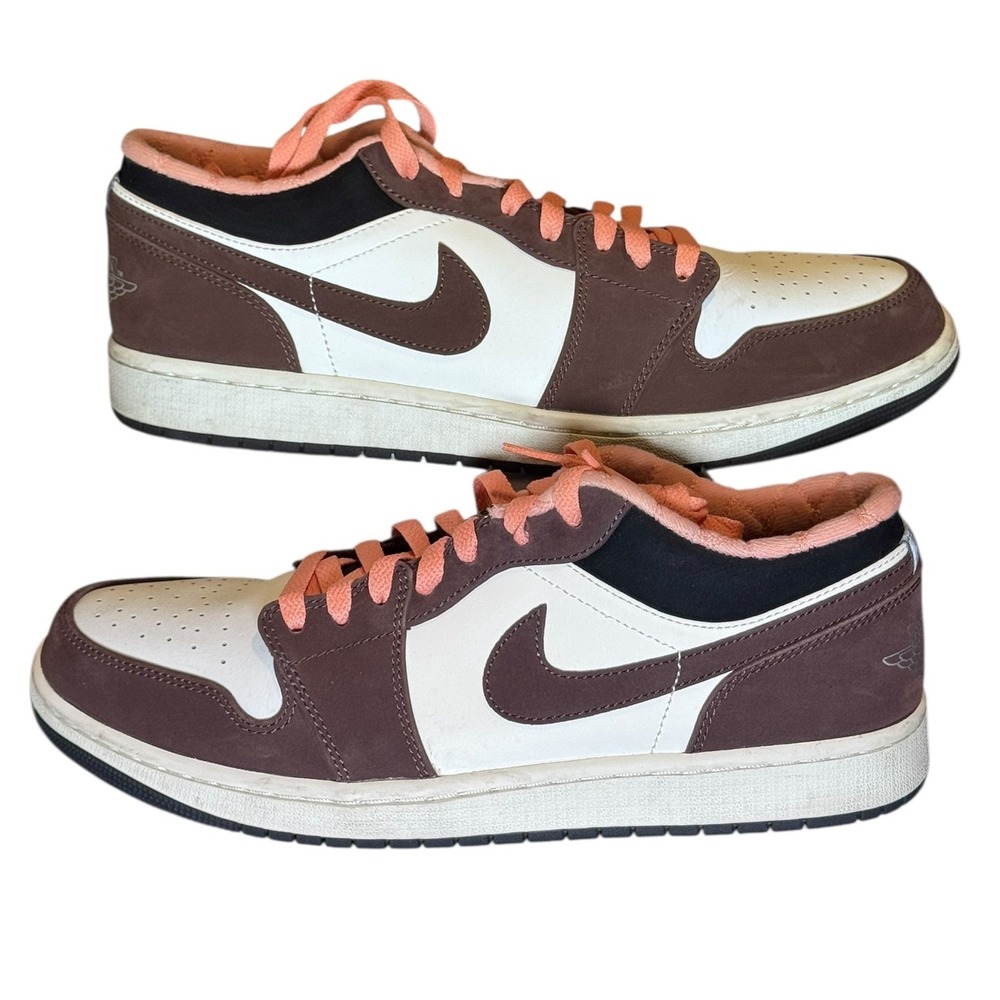 Air Jordan 1 Low SE Mocha White Pink laces Men's Size 11 DC6991-200